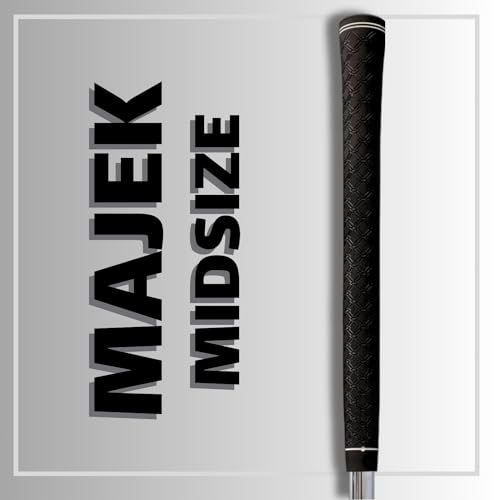 Majek 200 pcs - Tour Pro Soft Black Midsize Golf Grips