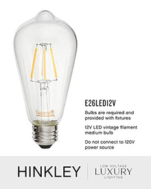 Hinkley Lakehouse Large 12V Outdoor Chandelier, Aged Zinc/Driftwood Gray
