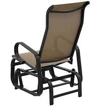 Patio Glider Armchair Metal Rocking Arm Chair Swing Garden Porch Rocker Seat