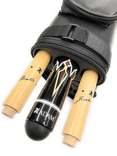 Generic Carom Cue Adam Sendai with 2 Shafts & Case for 3 Cushion Billiards