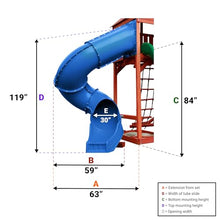 Swing-N-Slide 7 ft Turbo Tube Slide Blue