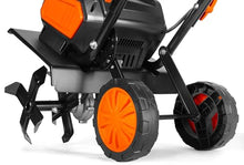 WEN 20V Max Cordless 14-Inch Brushless Electric Tiller with Two 4.0 Ah Batteries and Dual-Port Charger (20724)