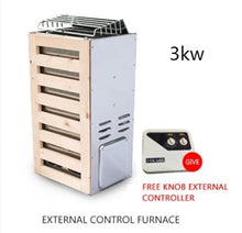 POGHDBXA Sauna Accessories, 3.6kw Sauna Heater Generator Home Use Heating Furnace Dry Room Equipment(External Control-3kw)
