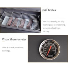 YEWASTI Charcoal BBQ Smoker Grill Set, Large Outdoor Chimney Smoker for Backyard Cooking, Patio Parties, and Camping