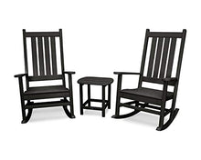Polywood Vineyard 3-Piece Rocking Set Black