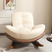 AYHARYLH Rocking Chair, Rocking Glider Chair, with Thick Soft Seat High Back Chair for Balcony,Indoor & Outdoor Rocking Chair, Nursing Chair with Thick Padded Cushion for Living Room