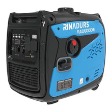 RINADURS 6000W Peak Portable Inverter Generator, Gas Powered Electric Start Generator with CO Sensor for Home Backup, Emergency Power, Food Truck, Jobsite and Outdoor Use