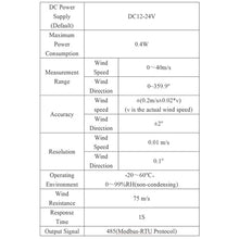 Ultrasonic Wind Speed Weather Station Agricultural Solar Radiation Sensor PM2.5 Temperature and Humidity Rainfall Transmitter(0-40ms Style D)