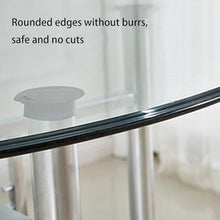 Tempered Glass Board, Transparent Flat Circular Sheet, Flat Tempered Glass Table Top, Long Lasting Clear Glass, Heat-Strengthened Glass, Transparent Round, for Use As A Tabletop, Baseboard ( Size : 98