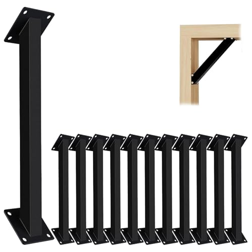 LQSYBHD 45 Degree Angle Support Bracket,Pergola Bracket Kit,Pergola Accessory,45 Degree Angle Bracket, Kit for Pergolas,Suitable for Gazebos, Terrace Pergolas, Cabins, etc.(Size:12pcs)