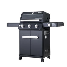 Monument Grills Mesa Series, 3+1 Outdoor Barbecue Stainless Steel Propane Gas Grill, 3 Burners & 1 Side Burner 48,000 BTU Patio Garden Grill with Knob Controls, Mesa325, Black