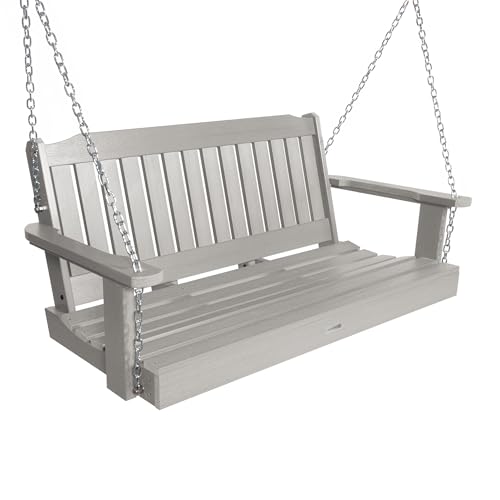Highwood Lehigh Porch Swing, 4 Feet, Harbor Gray