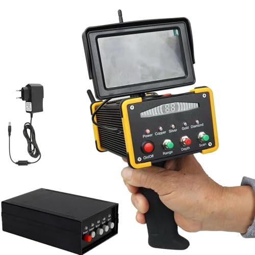 Professional Metal Detector - High Accuracy & Sensitivity, 16M Depth, 100M Range, LCD Display, Ideal for Gold, Silver, Copper Treasure Hunting, Durable & Lightweight