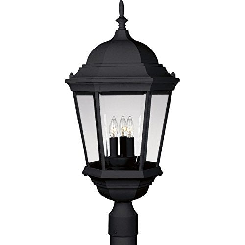 Progress Lighting Welbourne Outdoor Post Lantern Light, Black