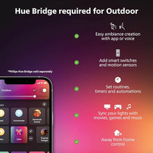 Philips Hue Econic Outdoor Smart Pathway Light Black - 4 Pack LED Walkway Lights