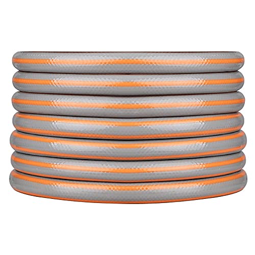 YONGJINGN 1/2" Torsion-Resistant Garden Hose with 3-Layer Composite Construction for Greater Torsional Protection(Size:100M//328FT,Color:Red)