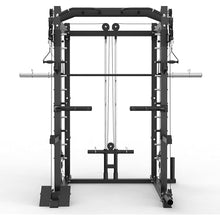 RitKeep Fitness PMAX-4550 Black Combo Smith Machine Training System Red Bench