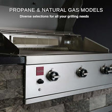 Fuego F36S-Pro-B 304SS w/Lights & Rear Burner Built-in Gas Grill, Stainless Steel