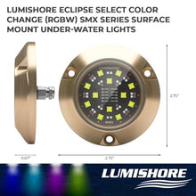 Lumishore SMX94 Eclipse Full Color Surface Mount LED Underwater Light RGBW