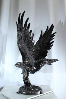 NIFAO Aluminum Eagle Statue, Large Flying Eagle, 40" L x 35" W x 51" H