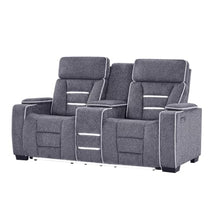 U1895 Grey P2 Console Reclining Loveseat With IS and LED