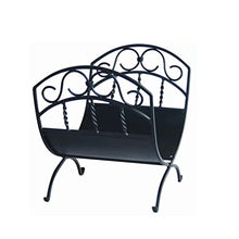 EliteBloom Firewood Storage Rack Floor to Ceiling Black Wood Firewood Storage Storage Shelf Home Folding Firewood Display Rack,