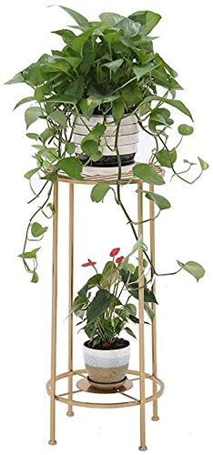 RWGOVLU Plant Stand Iron Art Outdoor Garden Floor-Standing Plant Stand Flower Stand Flower Pot Stand Flower Stand With 2 tiers Indoor Balcony Flower Stand