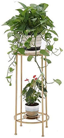 RWGOVLU Plant Stand Iron Art Outdoor Garden Floor-Standing Plant Stand Flower Stand Flower Pot Stand Flower Stand With 2 tiers Indoor Balcony Flower Stand