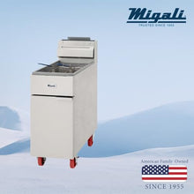 Migali C-F35-NG 35 lb Natural Gas Fryer - 60,000 BTU