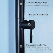 HUXUZYDY Freestanding Outdoor Shower, Stainless Steel Rainfall Shower with Adjustable Pressure for Garden, Backyard, Beach,