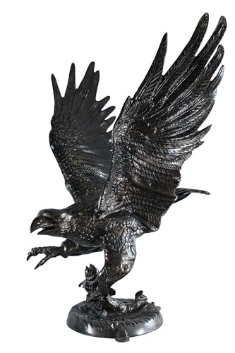 NIFAO Aluminum Eagle Statue, Large Flying Eagle, 40" L x 35" W x 51" H