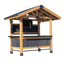 Backyard Discovery Palisade 9' x 6' Cedar Wood Outdoor Bar Set Light Brown