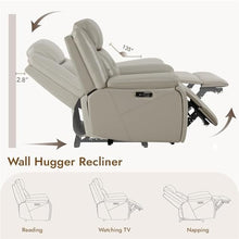 UOPYNE Wall Hugger Power Recliner Chair with Adjustable Headrest