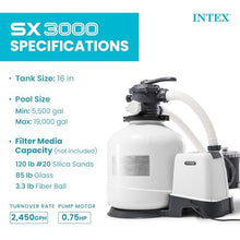 Intex 3000 GPH Above Ground Pool Sand Filter Pump w/ 1.5 Inch Pump Hose (2 Pack)
