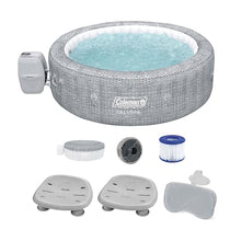 Bestway Coleman SaluSpa Sicily 180 AirJet Inflatable Hot Tub with Spa Seat & Headrest Gray