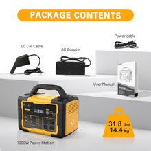 STARYLINE 1000W Portable Power Station 1024Wh LiFePO4 for Outdoor & Home