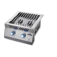 Napoleon Built-In Component - BIB18RTPSS - Dual Drop-In Range Style Burner, BBQ Grill, Marine Grade Stainless Steel, Propane Gas, 18-inch Burner, JETFIRE™ Ignition, Easy To Light, Ergonomic Knob, Backlit Knob