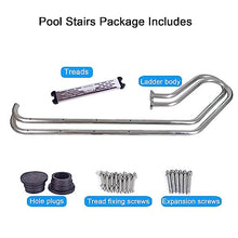 Swimming Pool Ladder, Heavy Duty Non-Slip 2/3 Step Stainless Steel Steps Ladder, Pool Pedals Handrail, 3 Thickness