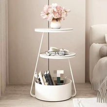NRFJFOP Cream Wind Sofa Side a Few Small Round Table Living Room Family Corner Bed Rock Board Tea