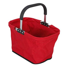 GAAHRQQQ Shopping Basket Folding Portable Shopping Basket Storage Fruit Basket Picnic Basket