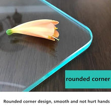 Rectangle 8mm Thick Tempered Edge Polish Touch Corners Glass Table Top, Clear Rectangle Tempered Glass Table Top, Rectangle Glass Dining Table Top, Tempered Glass Cover Sheet ( Size : 100x60cm )