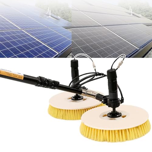 GAYAYAS Cleaning Brush Electric Pool Cleaning Brush, Water Washing Photovoltaic Panel Glass Cleaning Equipment Tool, Photovoltaic & Solar Panel Cleaning Tool