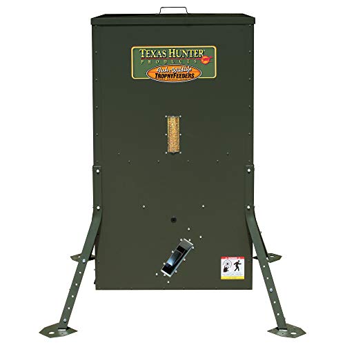 Texas Hunter Products Hide-A-Way Directional Wildlife Feeder 400lb Capacity Hunter Green