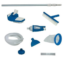 Pool Sand Filter Pump w/ Timer, Pool Maintenance Kit & Wall-Mounted Pool Skimmer