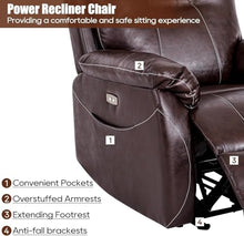 UOPYNE Power Lift Recliner Chair for Elderly with Massage and Heat, Leather Electric Leather Recliner, Comfortable Living Room Sofa with USB Ports, Side Pockets, Extended Footrest