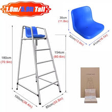 Swimming Pool Deck Lifeguard Chairs, Beach/Water Park/Lake Outdoor Life Guard Chairs - 47" 59" 71" Tall, Commercial Elevated Rescue Ladder for Adults/Kids, Stainless Steel ( Size : 180cm(70.9in) Tall