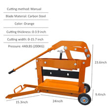 HayWHNKN Pavers Splitter Tool Max 15.7inch Cutting Width Block Splitter Cutter with Wheels Paving Tool for Cutting Curbs Walkway Bricks Hollow Bricks