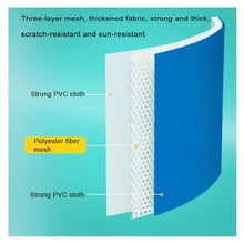 Zfmnoyev Canvas Fish Pond Pool with Bracket, Round PVC Thickening Fish Pond Pool, Large Fold Children's Pool Fish Tank, Aquarium Pool Pond with Drain Valve, Easy to Install(3X1M/118x39in-7000L)