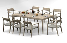 TeakFurnitureOutlet Qty 4 - Grade-A Teak Wood Luxurious Solo/Single Amilo Weathered Teak Stacking Arm Chairs #96AMAA