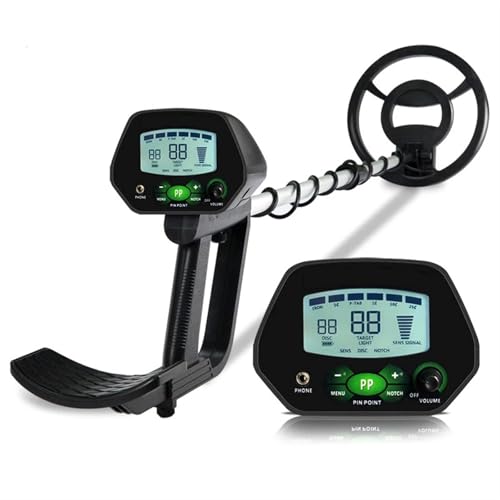 UYCVT Metal Detectors for Adults, High Accuracy Professional Underground Metal Detector LCD Metal Detector with Memory Function Backlight Adjustable